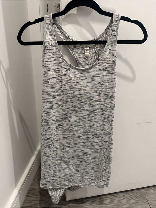 lululemon athletica Tops - lululemon athletica Heathered Gray and White Racerback Tank